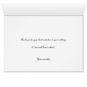 Acceptatiekaart voor weduwen vergeten-me-niet (Binenzijde Horizontaal (Onderkant))