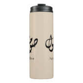 Accepted Fast Arabic Calligraphy | Minimal Art Thermosbeker (Voorkant)