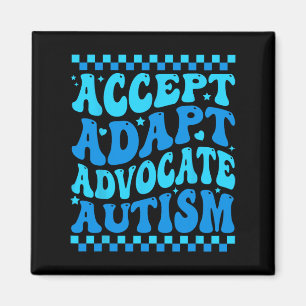 Accepteer Adapt Advocate Autism Awareness Month Ma Magneet