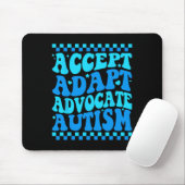 Accepteer Adapt Advocate Autism Awareness Month Ma Muismat (Met muis)