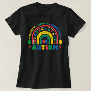 Accepteer Adapt Advocate Autisme Speciaal Onderwij T-shirt