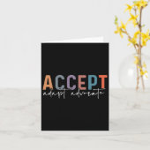 Accepteer Adapt Advocate Speciaal Onderwijs Docent Kaart (Gele Bloem)