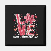 Accepteer Begrijp Liefde Autisme Bewustzijn Valent Magneet (Voorkant)