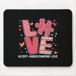 Accepteer Begrijp Liefde Autisme Bewustzijn Valent Muismat