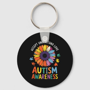 Accepteer Begrijp Liefde Grappig Neurodiversiteit Sleutelhanger