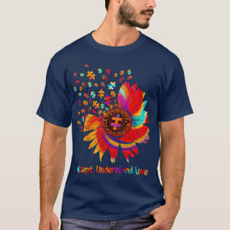 Accepteer begrijp liefde grappig t-shirt