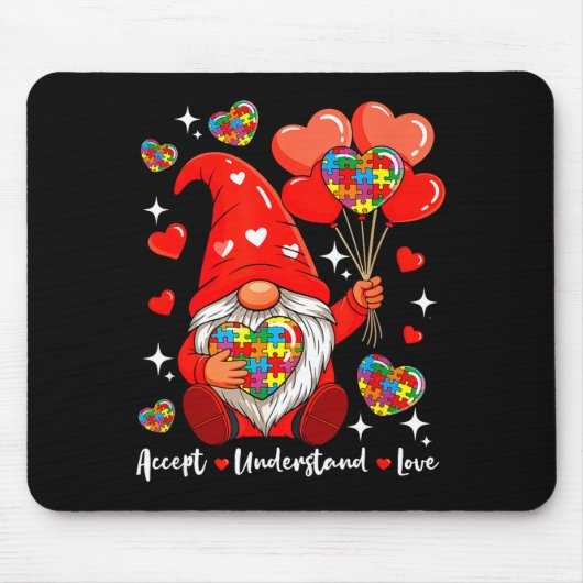 Accepteer Begrijp Valentijnsharten Kabouter Ontwer Muismat (Voorkant)