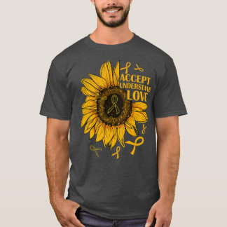 Accepteer begrip voor de ziekte van Liefde Zonnebl T-shirt