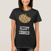 Accepteer cookies Front End Developer Web Designer T-shirt (Voorkant)