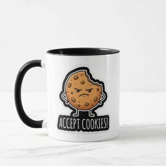 Accepteer Cookies Grappige Tech Stunt Boze Koek Mo Mok (Links)