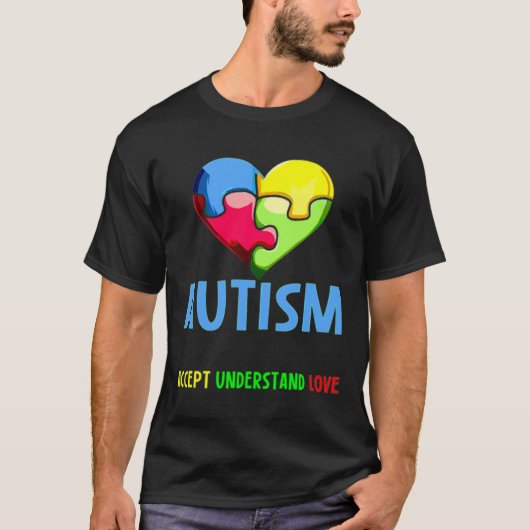 Accepteer de dag van het bewustzijn van liefdesaut t-shirt (Voorkant)