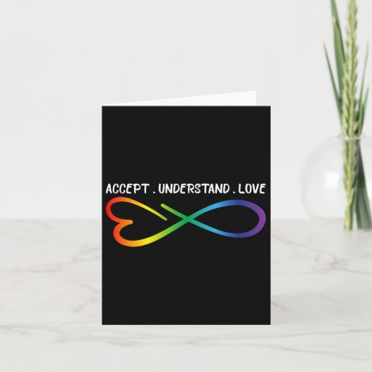 Accepteer de idee van liefdesneurodiversiteit Infi Kaart (Voorkant)