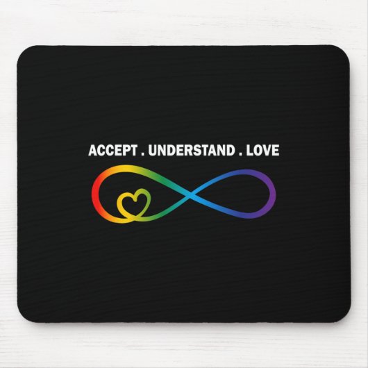 Accepteer de idee van liefdesneurodiversiteit Infi Muismat (Voorkant)
