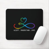 Accepteer de idee van liefdesneurodiversiteit Infi Muismat (Met muis)