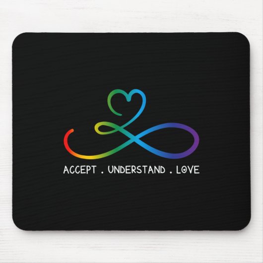 Accepteer de idee van liefdesneurodiversiteit Infi Muismat (Voorkant)