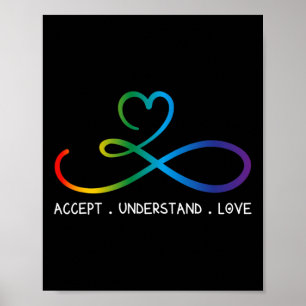 Accepteer de idee van liefdesneurodiversiteit Infi Poster