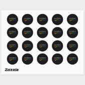 Accepteer de idee van liefdesneurodiversiteit Infi Ronde Sticker (Vel)