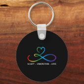 Accepteer de idee van liefdesneurodiversiteit Infi Sleutelhanger (Voorkant)