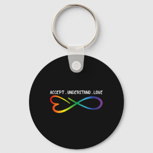 Accepteer de idee van liefdesneurodiversiteit Infi Sleutelhanger