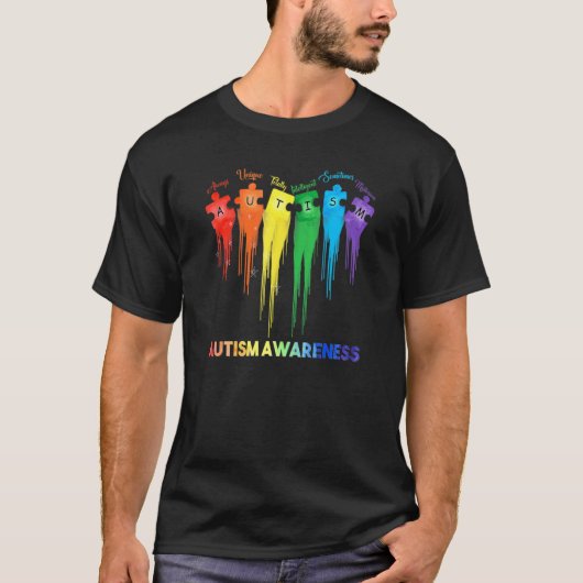 Accepteer de kennis van liefdesautisme in april t-shirt (Voorkant)