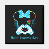 Accepteer de kennis van liefdesautisme - Muis Au Magneet (Voorkant)