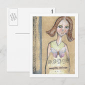 Accepteer de uitdaging briefkaart (Voorkant / Achterkant)