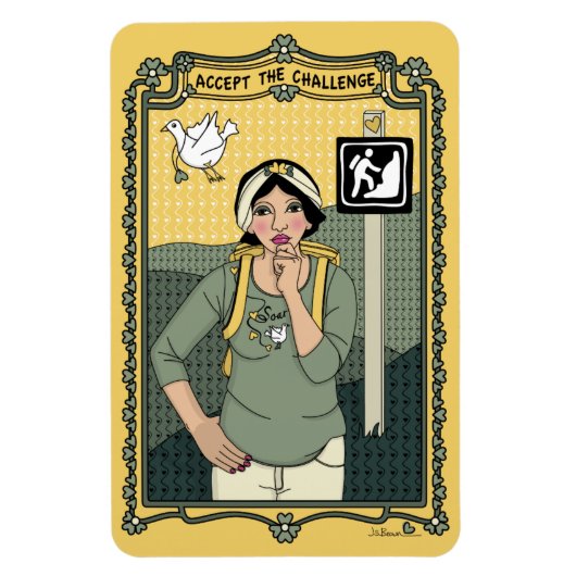 Accepteer de uitdaging_C_4x6 koelkast Magnet Magneet (Verticaal)