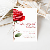 Accepteer dit Roos Bachelorette Party Invite Kaart