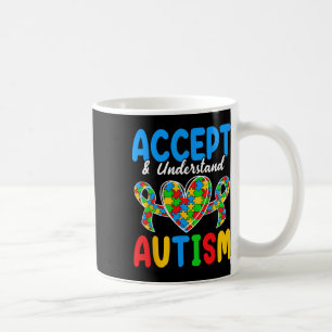 Accepteer en begrijp autisme dag koffiemok