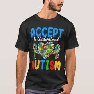 Accepteer en begrijp autisme dag t-shirt