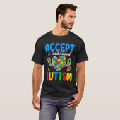 Accepteer en begrijp autisme dag t-shirt (Voorkant volledig)