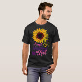 Accepteer het begrip 'Love Autism Support Sunflowe T-shirt (Voorkant volledig)