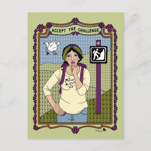 Accepteer het Briefkaart Challenge_A_ (Voorkant)