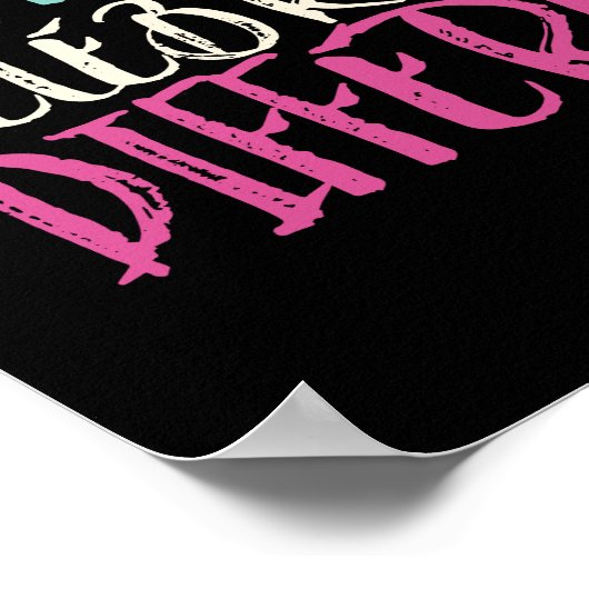 Accepteer het Inspirerend Citaat van de Verschille Poster (Hoek)