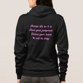 Accepteer het leven aangezien het Retro Positief C Hoodie
