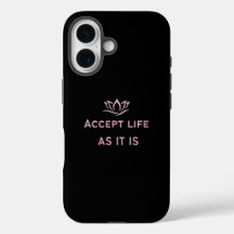 Accepteer het leven zoals het is minimale case