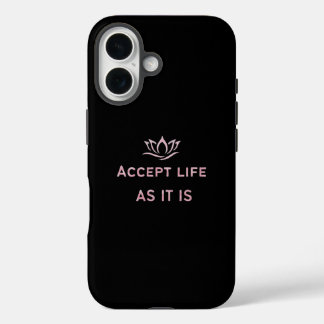 Accepteer het leven zoals het is minimale case