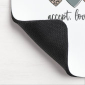 Accepteer Liefde als begrip voor autisme Muismat (Hoek)