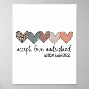 Accepteer Liefde als begrip voor autisme Poster