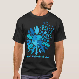 Accepteer Liefde als inzicht in Autisme Bewustheid T-shirt