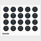 Accepteer Liefde Autisme Bewustzijn Vlinder Ronde Sticker (Vel)