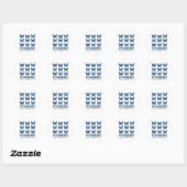 Accepteer Liefde Autisme Bewustzijn Vlinder Ronde Sticker (Vel)