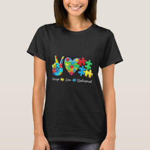 Accepteer Liefde Begrijp Autisme Bewustzijn Mannen T-shirt