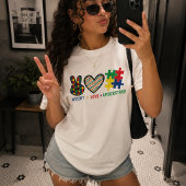 Accepteer Liefde Begrijp, Autisme Bewustzijn T-shirt