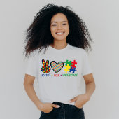 Accepteer Liefde Begrijp, Autisme Bewustzijn T-shirt