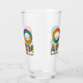 Accepteer Liefde - Begrijp Infinity Autisme Bewust Glas (Links)