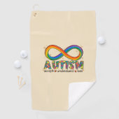Accepteer Liefde - Begrijp Infinity Autisme Bewust Golfhanddoek (Insitu)