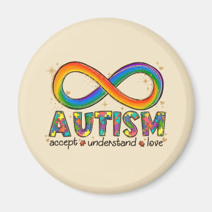 Accepteer Liefde - Begrijp Infinity Autisme Bewust Magneet