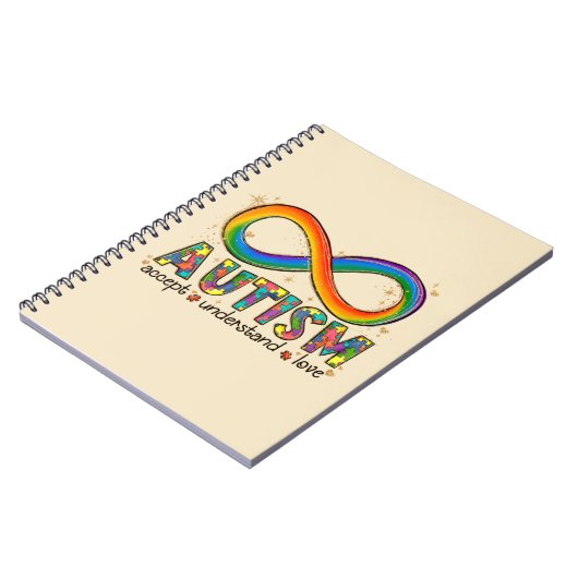 Accepteer Liefde - Begrijp Infinity Autisme Bewust Notitieboek (Linkerzijde)