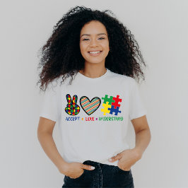 Accepteer Liefde begrijpen, Autisme Awareness T-shirt